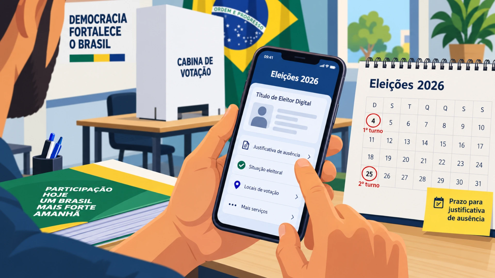 Justificar ausência nas Eleições 2026 pelo e-Título
